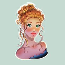 Mi proyecto del curso: Retrato de personajes estilo cartoon con Procreate. Character Design, Digital Illustration, Digital Drawing, and Digital Painting project by Yubisay González - 08.19.2024