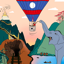 Illustration voyage. Un progetto di Illustrazione digitale di marina_illustration - 19.08.2024