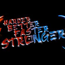 Lettering Daft Punk "Harder, better, faster, stronger.". Lettering, Digital Lettering, and 3D Lettering project by Ricardo Agüero - 08.18.2024