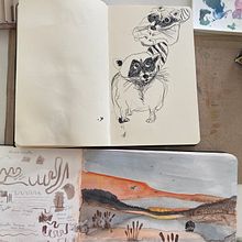 Mon projet du cours : Techniques d’illustration pour débloquer votre créativité. Design, Ilustração tradicional, Artes plásticas, Pintura, Criatividade, Criatividade para crianças, e Sketchbook projeto de stefani - 20.08.2024