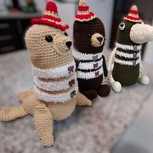 Mi proyecto del curso: Crochet: crea y transforma tus amigurumis. Un proyecto de Artesanía, Diseño de juguetes, Tejido, DIY, Crochet, Amigurumi y Diseño textil de Helen Salazar - 21.08.2024