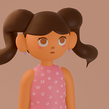Mi proyecto del curso: Creación de personajes kawaii en 3D con Blender. Traditional illustration, Character Design, Digital Illustration, 3D Modeling, and Manga project by maqu_00 - 08.22.2024