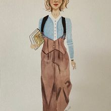 Mi proyecto del curso: Ilustración y caracterización de personajes con acuarela. Een project van Ontwerp van personages van carolggenicio - 22.08.2024