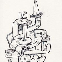 Infinite fingers. Un proyecto de Dibujo, Creatividad, Dibujo artístico, Dibujo anatómico e Ilustración con tinta de Salva Insa - 22.08.2024