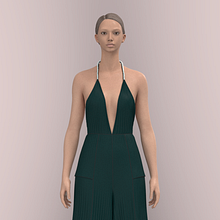 Mi proyecto del curso: Introducción al diseño de moda 3D con CLO. Animation, Video, Fashion Design, 3D Design, Digital Design, Patternmaking, and Dressmaking project by Julieta Fumero - 08.26.2024