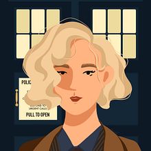 Travel, wavy hair & pattern. Un projet de Illustration numérique , et Dessin de portrait de Deniz Aş - 23.08.2024