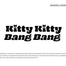 Branding: Kitty Kitty Bang Bang. Un progetto di Design, Br, ing, Br, identit, Business e Retail Design di Adittee Rao - 24.08.2024
