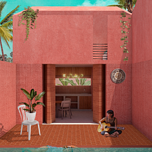 Meu projeto do curso: Representação gráfica de projetos arquitetônicos. Un proyecto de Arquitectura, Diseño gráfico, Arquitectura interior, Diseño de interiores, Paisajismo, Collage, Arquitectura digital e Ilustración arquitectónica de annacarolina006 - 23.08.2024