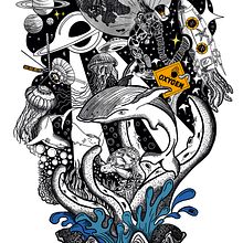 My project for course: Illustration with Procreate: Create Detailed Compositions. Un progetto di Design, Illustrazione tradizionale, Illustrazione digitale e Pittura digitale di Alexis - 25.08.2024