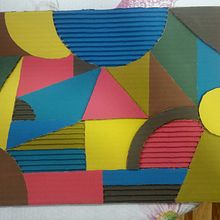 Proyecto: "Componiendo figuras geométricas". Trata de diferentes laminas donde se dibuja solo con figuras geométricas aplicando diferentes técnicas como: colores primarios y secundarios, texturas, y las diferentes tonalidades de un mismo color.  Ein Projekt aus dem Bereich Design und Bildende Künste von Florencia da Silva - 24.08.2024