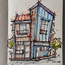 Proyecto Final Curso Scketchbook with markers. Traditional illustration project by Daniel Gandour - 08.25.2024