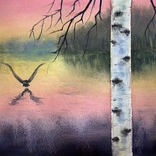 My project for course: Atmospheric Landscapes in Watercolor . Een project van  Beeldende kunst, Schilderij y Aquarelschilderen van Alex Vasilyeva - 25.08.2024