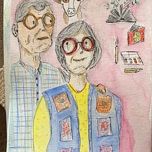 Meu projeto do curso: Ilustração divertida com aguarela e lápis de cor. Traditional illustration, Painting, Watercolor Painting, Portrait Drawing, and Colored Pencil Drawing project by Rose Barros - 08.26.2024