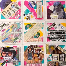 My project for course: Creative Notebook: Experiment with Collage, Stamps, and Decoupage. Un progetto di Collage, Papercraft e Sketchbook di Nicola Dovey - 26.08.2024