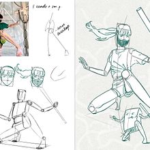 My project for course: Drawing the Human Figure & Expressive Poses. Un proyecto de Bellas Artes, Bocetado, Dibujo, Sketchbook y Dibujo anatómico de Iuliia Ponomareva - 26.08.2024