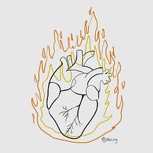 A heart is a heavy burden. Design, Digital Illustration, Animation, and Fine Arts project by btrizg - 08.26.2024