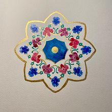 My project for course: Introduction to Islamic Art: Create Biomorphic Patterns. Painting, Pattern Design, Drawing, Watercolor Painting & Ink Illustration project by Sandra Finn - 08.26.2024