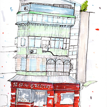 My project for course: Expressive Architectural Sketching with Colored Markers. Un proyecto de Bocetado, Dibujo, Ilustración arquitectónica, Sketchbook e Ilustración con tinta de Hansheng Lee - 27.08.2024