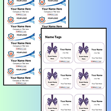 Printable Name Tag Templates. Un proyecto de Creatividad, Naming, Diseño interactivo, Diseño gráfico, Gestión del diseño y Diseño de johnnysid365 - 28.08.2024