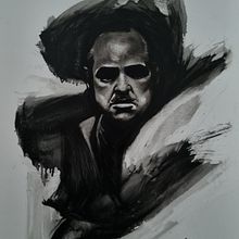 Mi proyecto del curso: Retrato monocromático expresivo al óleo. Fine Arts, Painting, Portrait Drawing, and Oil Painting project by Edwin Gonzalez - 08.21.2024