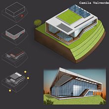 My project for course: Artistic Architectural Sketching with Procreate. Architecture, Sketching, Digital Illustration, Digital Architecture, and Architectural Illustration project by Camila Valverde - 08.28.2024