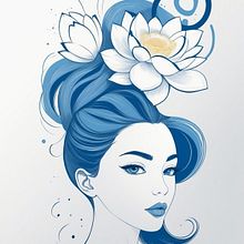 la mirada de lotus. Graphic Design project by IRIS LEE - 08.29.2024