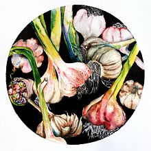 Watercolor Vegetables. Naturalistic Illustration project by Łukasz Krokosz - 08.30.2024