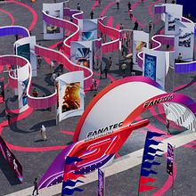 Fanzone proposal. Design, Architecture, Art Direction, Interactive Design, and Sculpture project by Lucca Joy - 08.30.2024