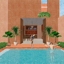 Mi proyecto del curso: Representación gráfica de proyectos arquitectónicos. Un progetto di Architettura, Graphic design, Architettura d'interni, Interior design, Paesaggismo, Collage, Architettura digitale e Illustrazione architettonica di alejandrakilzi - 30.08.2024