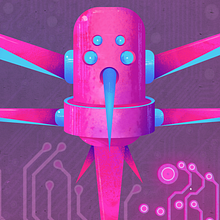 Neon Garden - Sketch to Final . Design, Ilustração digital, e Concept Art projeto de Juan Manuel Sánchez Franco - 31.08.2024