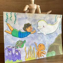 Mi proyecto del curso: Técnicas de ilustración infantil con sketchbook. Un progetto di Character design, Illustrazione infantile, Sketchbook, Pittura gouache, Albo illustrato e Pittura ad acquerello di Yeniree Centeno - 31.08.2024