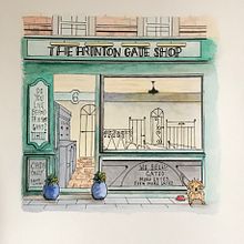 My project for course: Watercolor Urban Illustration: Portray your City. Un progetto di Pittura, Disegno, Pittura ad acquerello e Illustrazione architettonica di catewise - 01.09.2024