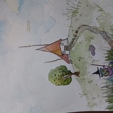 Mi proyecto del curso: Ilustración en acuarela con influencia japonesa. Traditional illustration, Drawing, and Watercolor Painting project by gracienu - 09.02.2024