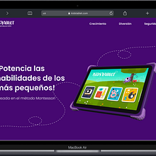 Kidstablet. Web Design, and Web Development project by Inma Gutiérrez Mier - 09.03.2023