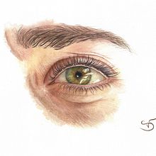 Mon projet du cours : Dessins à l'aquarelle : comment peindre des yeux expressifs. Un progetto di Belle arti, Pittura, Disegno di ritratti e Pittura ad acquerello di Stéphanie Valentin - 03.09.2024