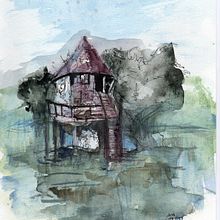 Mein Abschlussprojekt für den Kurs: Natürliche Aquarelllandschaften Ein Projekt aus dem Bereich Bildende Künste, Malerei und Aquarellmalerei von Andrea Acker - 03.09.2024