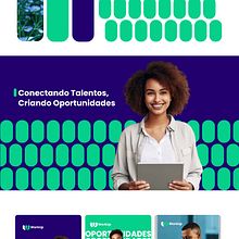 Meu projeto do curso: Criação de manual de identidade visual do zero para work up. Projekt z dziedziny Br, ing i ident, fikacja wizualna, Projektowanie graficzne, Projektowanie logot, pów, Projektowanie materiałów biurow i ch użytkownika Telio Goetsa - 03.09.2024