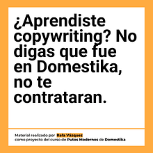 Mi proyecto del curso: Copywriting para copywriters. Advertising, Communication, Cop, writing, Stor, and telling project by Rafael Vazquez - 09.04.2024