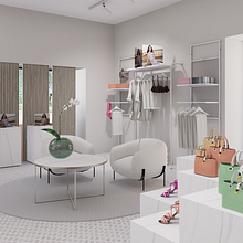 Interiorismo comercial BlueFlag. Design, Interior Architecture, Br, ing, Identit, and Product Design project by Beatriz - 09.03.2024