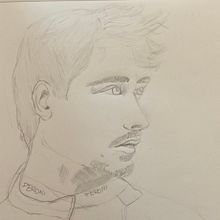 Il mio progetto del corso: Ritratto su blocco da disegno: esplora il volto umano. Artistic Drawing, Drawing, Portrait Drawing, Sketchbook, and Sketching project by martinadep - 09.04.2024