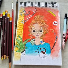My project for course: Exploratory Sketchbook: Find Your Drawing Style. Un projet de Esquisse , Créativité, Dessin, Illustration traditionnelle, Aquarelle, Peinture gouache , et Carnet de croquis de gaelster - 05.09.2024