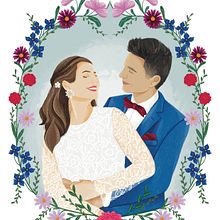 personalised portrait . Digital Illustration project by Paulina Chrzan - 08.31.2024