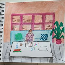My project for course: Exploratory Sketchbook: Find Your Drawing Style. Un projet de Esquisse , Créativité, Dessin, Illustration traditionnelle, Aquarelle, Peinture gouache , et Carnet de croquis de Stella Georgaki - 02.09.2024