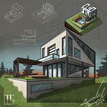 My project for course: Artistic Architectural Sketching with Procreate. Projekt z dziedziny  R, sunek architektoniczn,  Architektura, Architektura c, frowa, Ilustracja c, frowa i Sketching użytkownika Giancarlo Sandoval - 05.09.2024
