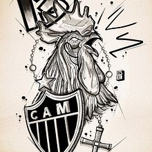 Tattoo Galo - Atlético Mineiro  . % Lucas Adriano de Sousa tarafından hazırlanan Dövme Tasarımı projesi - 10.01.2022