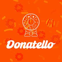 Donatello-Donuts-Packaging y logo. Design, and Packaging project by Manuel Narvaez - 09.08.2024