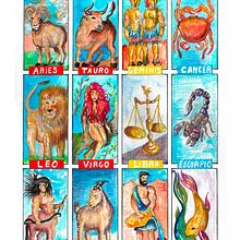 Signos del zodiaco en acuarela . Traditional illustration, Digital Illustration, Stor, and telling project by Nico Benitez - 09.08.2024