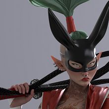 Yakuza - Neo Tokyo: Exponential Realty - Realism. Een project van 3D, 3D-karakterontwerp,  3D-modellering,  3D-ontwerp, Ontwerp van personages, Film, video en televisie, Beeldhouwwerk y Game design van Yulia Belyaeva - 08.09.2024