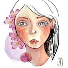 Mi proyecto del curso: Retrato ilustrado en acuarela. Projekt z dziedziny  Sztuki piękne, Trad, c, jna ilustracja,  Malarstwo, Malowanie akwarelą,  R, sunek, Portret,  R, sunek art, st i czn użytkownika Nadia Linares - 09.09.2024