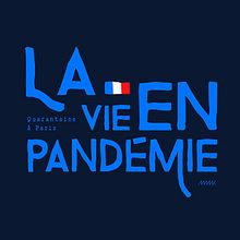 La vie en pandémie. Ilustração vetorial, Cop, e writing projeto de helena cunha - 01.05.2020